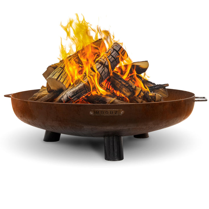 Moodz Feuerschale 80cm - Feuerschalen für den Garten - Feuerstelle Outdoor & Feuertonne - Feuerschal
