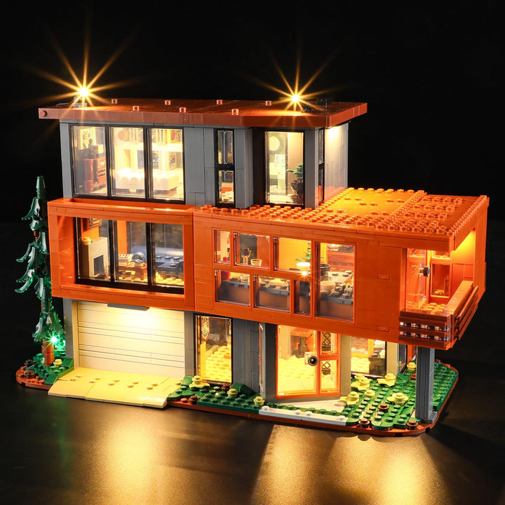 GEAMENT LED Licht-Set Kompatibel mit Lego Das Haus der Cullens aus Twilight Ideas 21354 Bausteine Mo