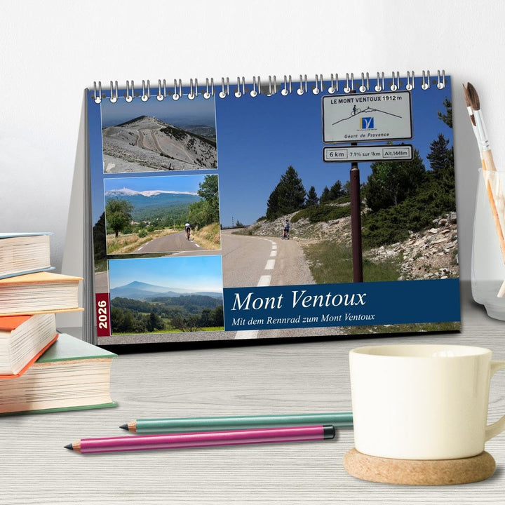 Mit dem Rennrad zum Mont Ventoux (Tischkalender 2026 DIN A5 quer), CALVENDO Monatskalender: Bilder v
