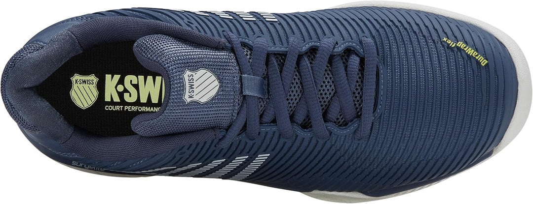 K-Swiss Herren Hypercourt Express 2 Carpet Tennis Shoe 41 EU Vintage Indigo Blanc De Blanc Luminary