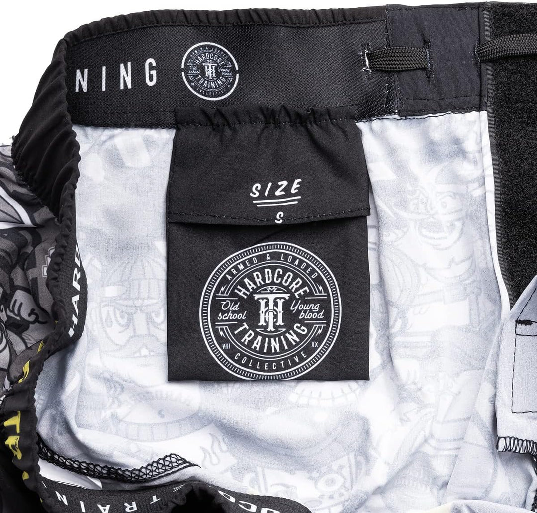 Hardcore Training Fight Shorts Kurze Hose Herren MMA BJJ Grappling Fitness Boxen Muay Thai No Gi XL