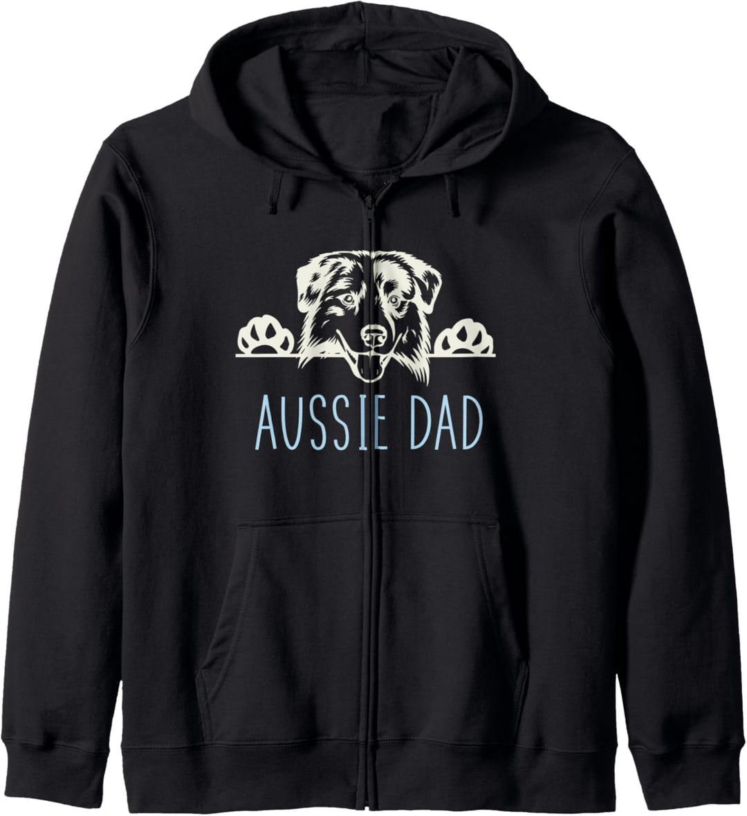 Aussie Dad with Australian Shepherd Dog Kapuzenjacke