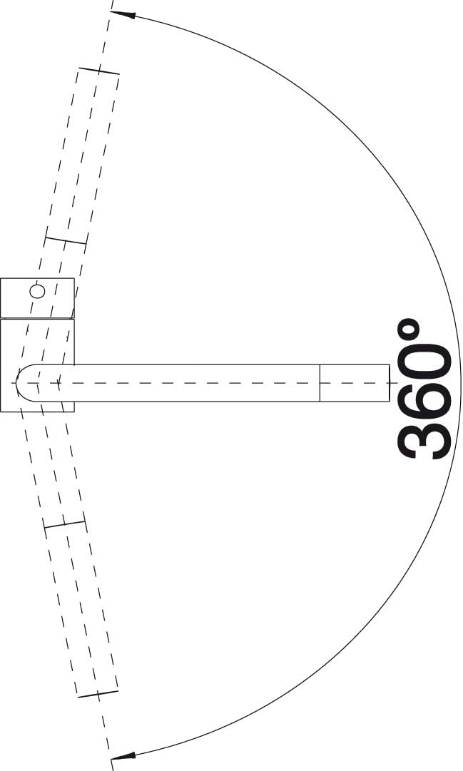 BLANCO LINUS - Moderne Küchenarmatur mit hohem Auslauf - Hochdruck - Grau - 520746 Hochdruck Rohraus