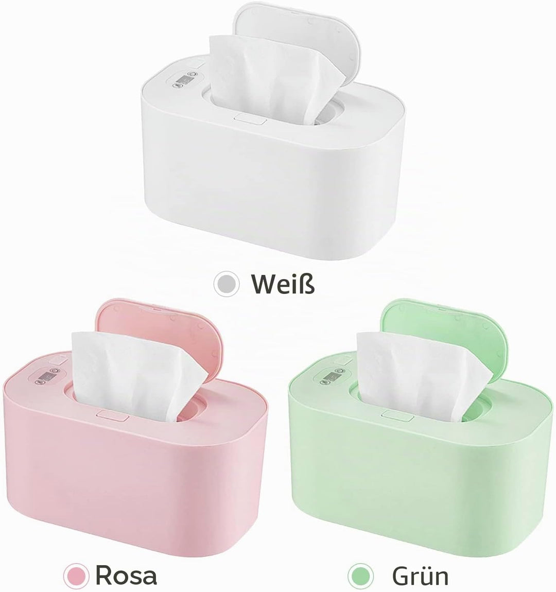 USB Feuchttuchwärmer für Babys, 10 W, 3 Temperaturmodi, Windelwärmer, konstante Temperatur, grosse K