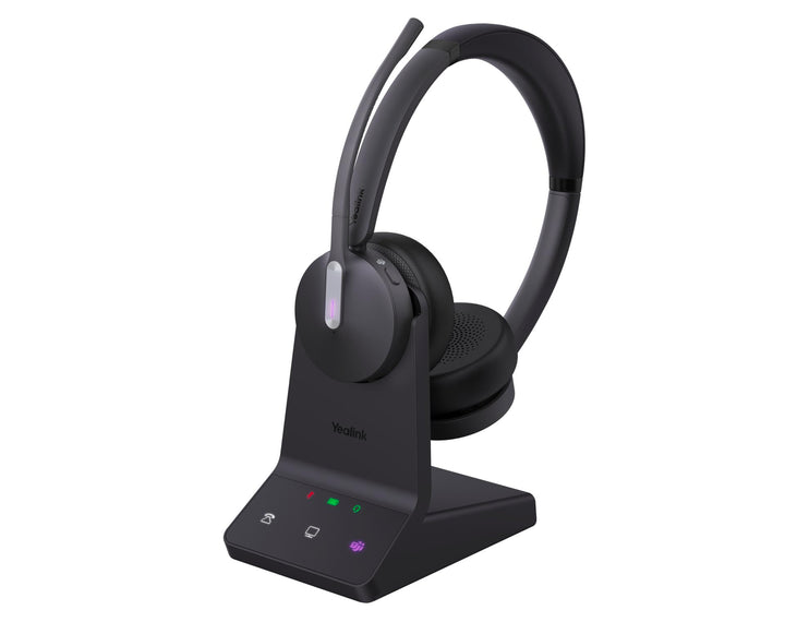 Yealink WH64 Dual Teams Headset inkl. Basisstation - Optimiert für Microsoft Teams, Zwei-Ohr-Design,