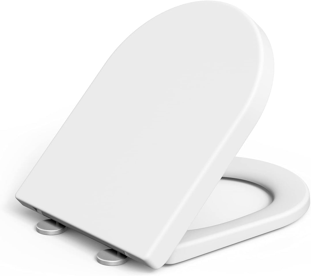 IDEALHOUSE Toilettendeckel mit Absenkautomatik, WC Sitz einfache Montage, Klodeckel Mit Quick-Releas