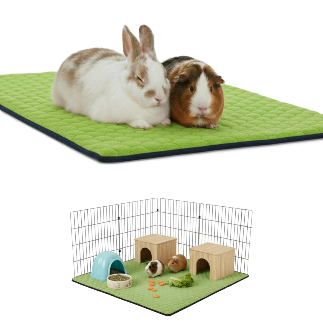 NEO SOLVO Käfig Einlage für Meerschweinchen und Kaninchen – 70 x 140 cm (2 x 4) mit abnehmbarer Flee