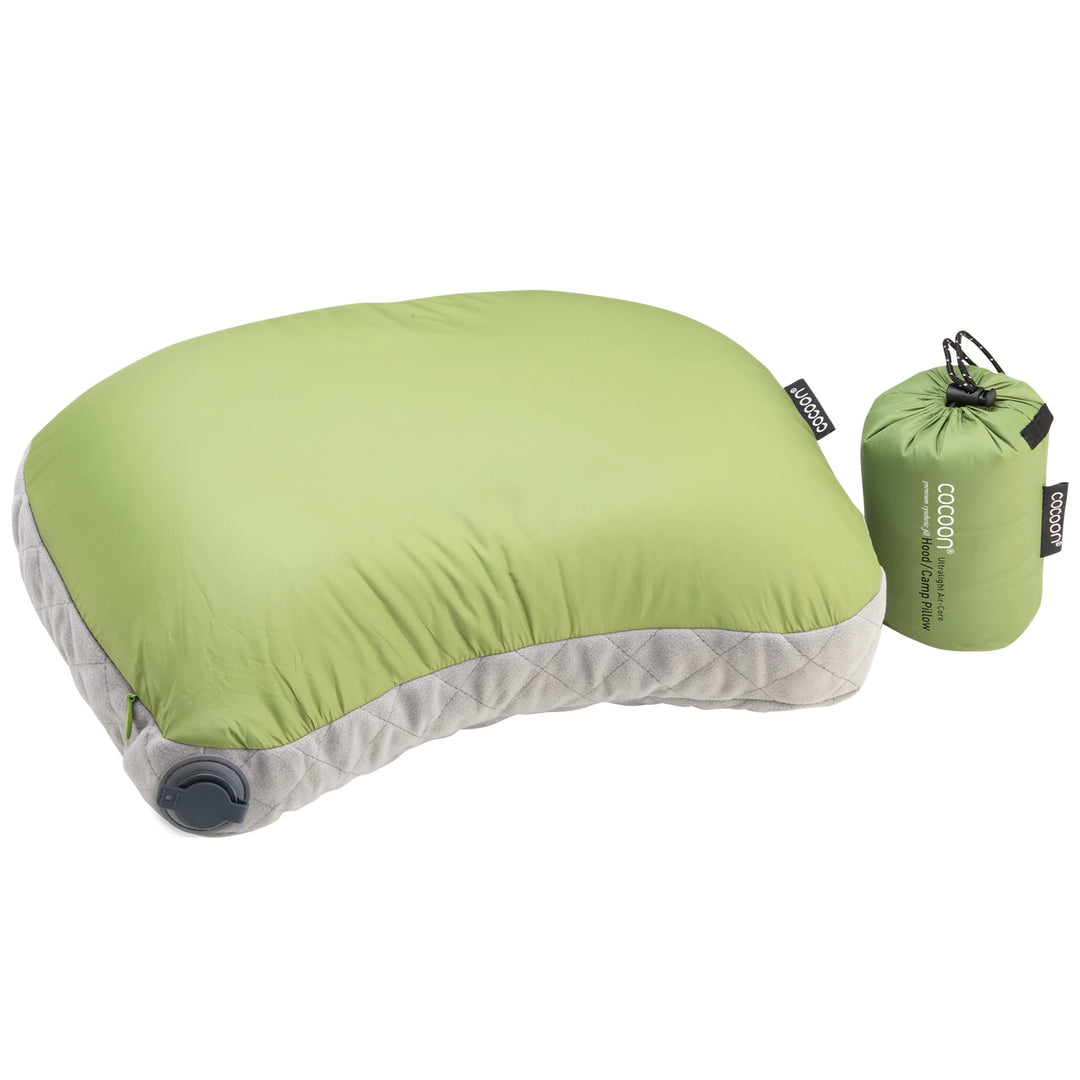 Cocoon Air-Core Hood/Camp Pillow Grösse 28 x 37 cm Wasabi/Grey, Wasabi/Grey