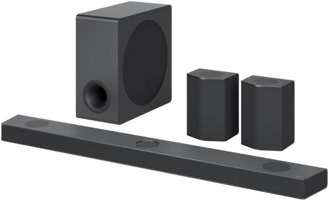 LG DS95QR Soundbar (810 Watt) mit kabellosem Subwoofer & MERIDIAN-Technologie (Dolby Atmos, HDMI, Bl