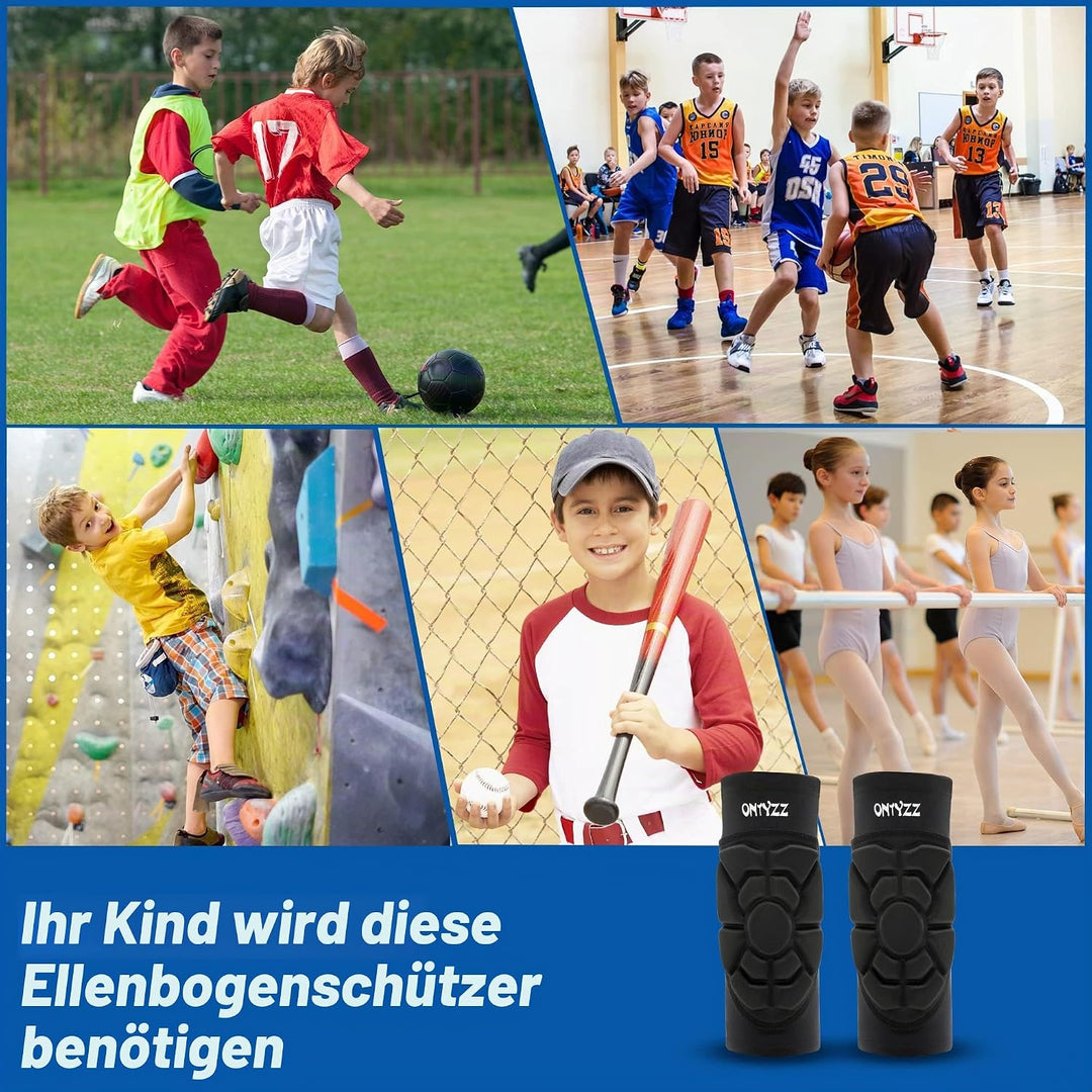 Ellenbogenbandagen Basketball Armstulpe 1Paar Kinder Ellenbogenschoner Torwart Schützende Shooter Sl