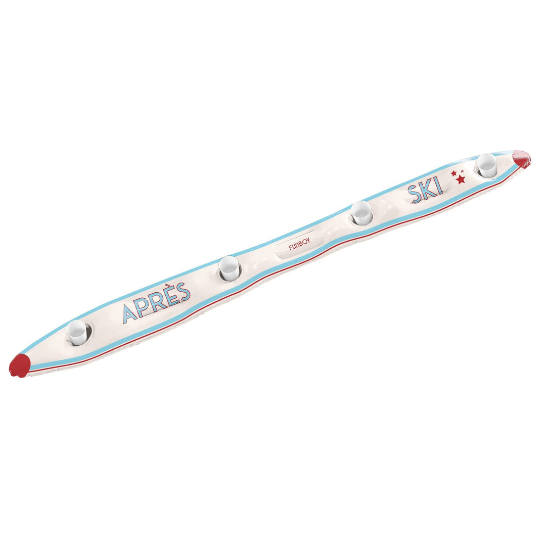 FUNBOY Winter Fun Aufblasbarer ShotSki Schneeschlitten Weiss Apres Single, Weiße Apres, einzeln