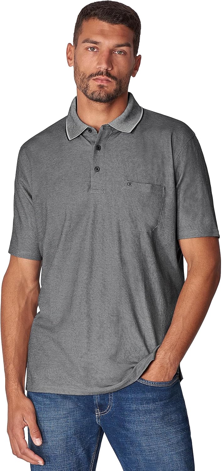 CASAMODA Polo-Shirt Uni S Grau, S Grau