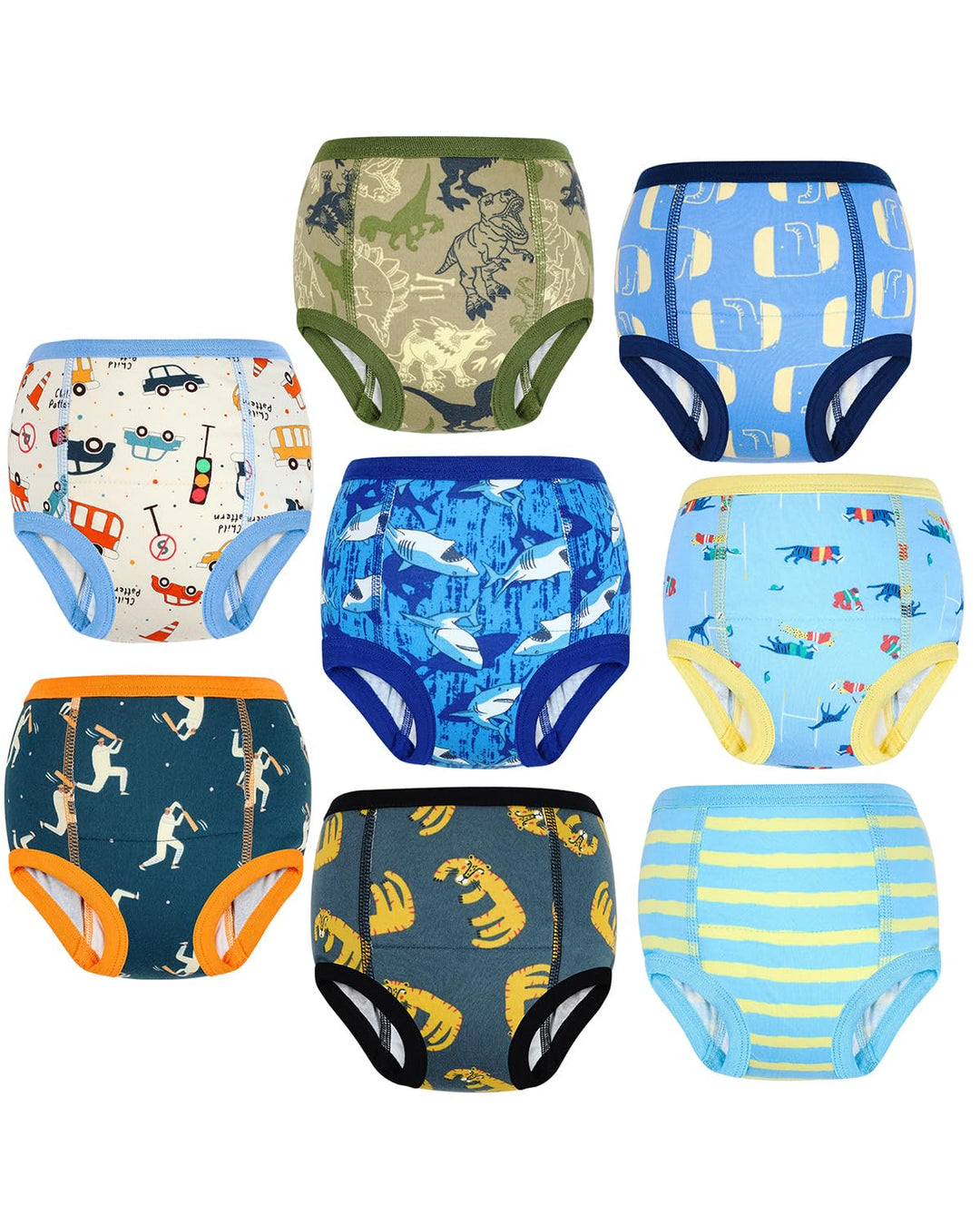 FLYISH DIRECT Baby Trainerhosen Töpfchentraining, 8er Pack Töpfchen Trainingshose für Mädchen Jungen
