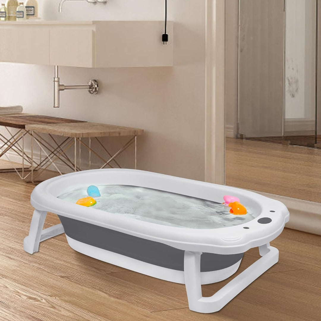 Baby Badewanne Faltbare,Babywanne 82 * 50 * 20cm,stabiles PP&amp;TPE Plastik,platzsparendm,Badewanne für