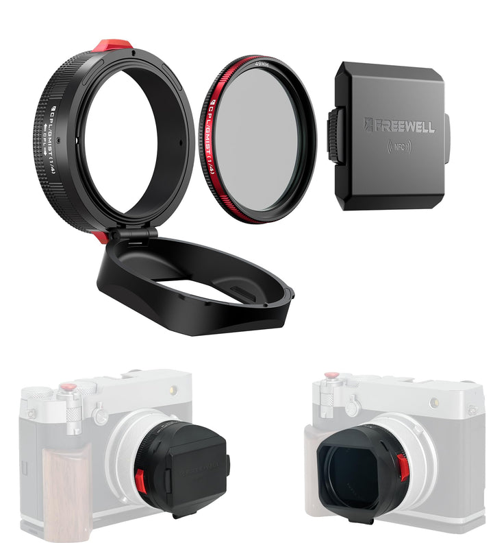 Freewell The Real Gegenlichtblende - Hybrid CPL/Mist Filter, Flipable, Touchless Filterbetrieb für F