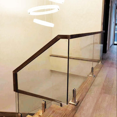 KMERCE Stehende Glasklemme, Grosse Glasklemme aus 304 Edelstahl, Glashalter für Treppen,Halterung fü