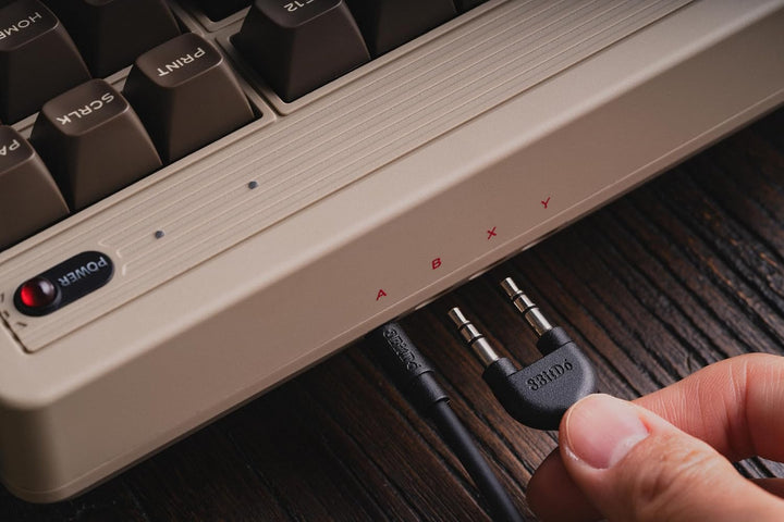 8Bitdo retro mechanische Tastatur, Bluetooth/2.4G/USB-C heiss austauschbare Gaming-Tastatur mit 87 T