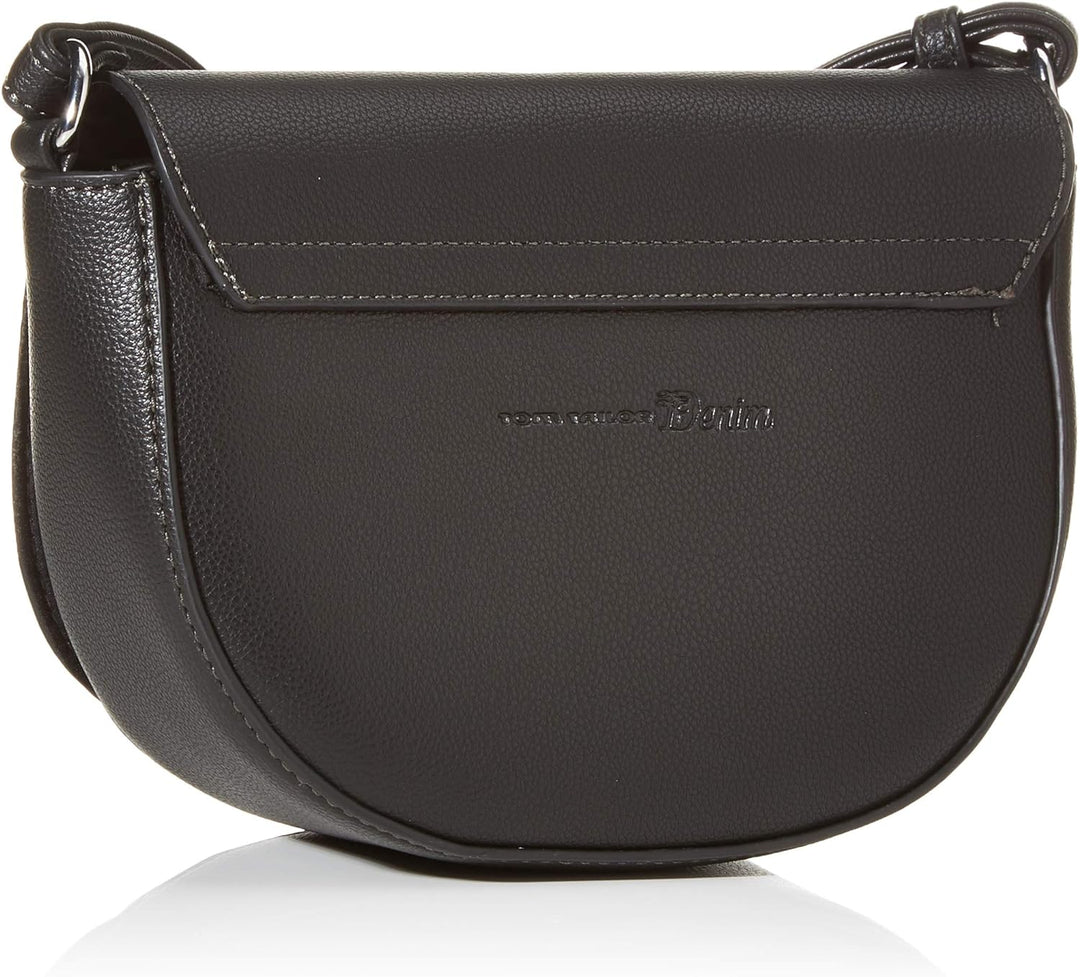 TOM TAILOR Denim Damen Taschen & Geldbörsen Überschlagtasche MADRID Schwarz 24,5 x 8 x 16, Schwarz 2