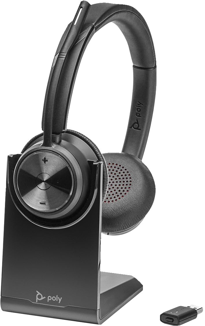 Plantronics Poly DECT Headset Savi 7320 UC binaural, Schwarz