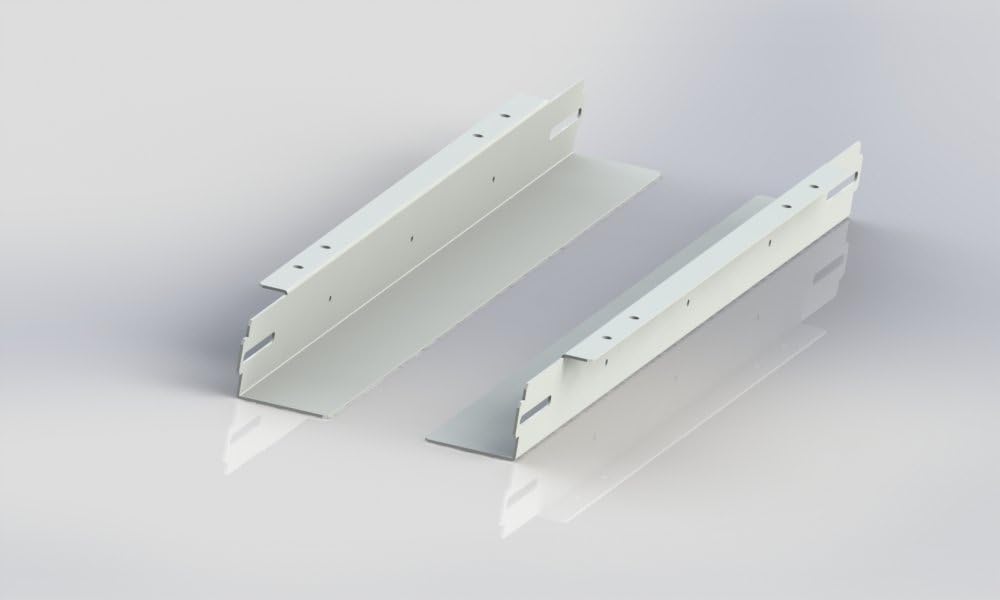 Rack Magic - 19 Zoll Schwerlast-Schienen für 4 Säulen Rackschränke mit 800mm Tiefe - Verzinkt - EIN