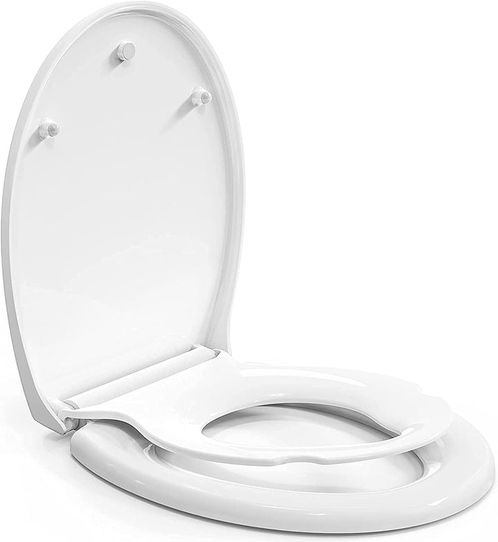Pipishell WC Sitz, Toilettendeckel mit Absenkautomatik, Magnetisch zu befestigenden Toilettensitz fü