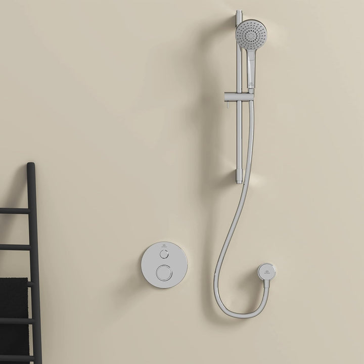 Ideal Standard A5813AA Ceratherm T100 Badethermostat Unterputz, Chrom Dusche Unterputz Chrom, Dusche