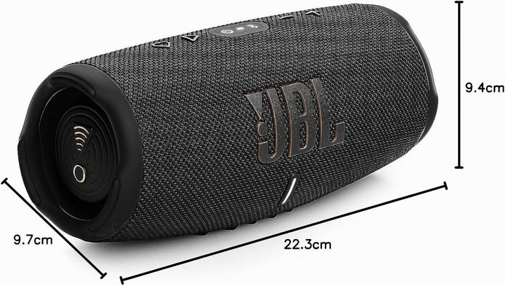 JBL Charge 5 Drahtlose tragbare drahtlose Lautsprecher Wi-Fi Schwarz, Schwarz
