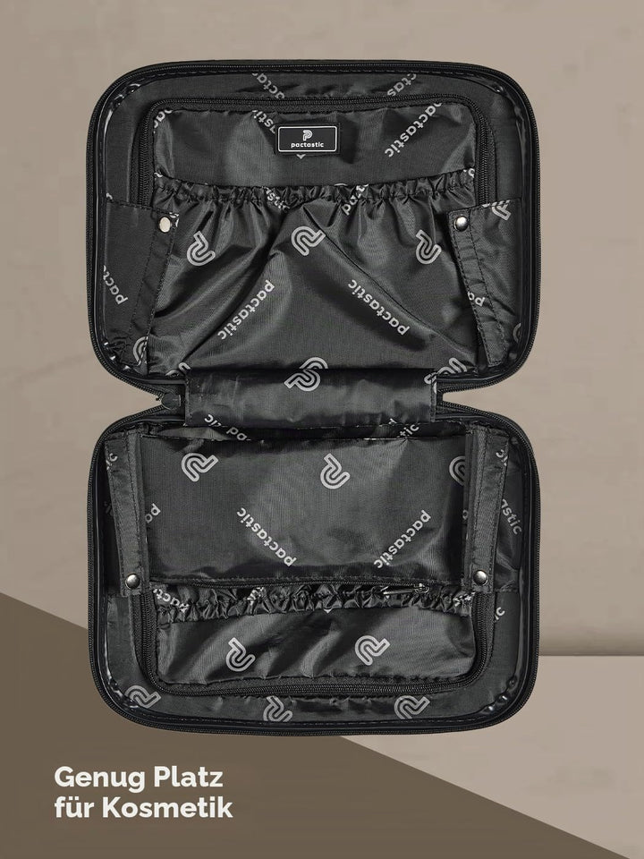 Pactastic Hartschalen Handgepäck Kosmetik-Koffer | Stabiles Beauty-Case mit Aufsteckfunktion | 34 x