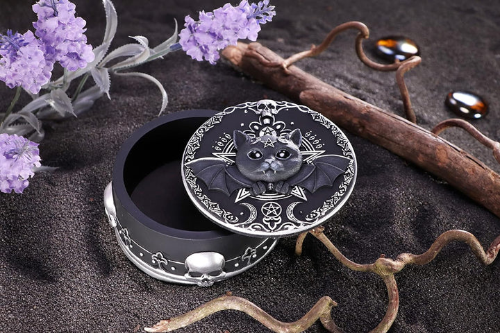 Nemesis Now Malpuss Schmuckdose, Schwarz, 10,8 cm, 10.8cm