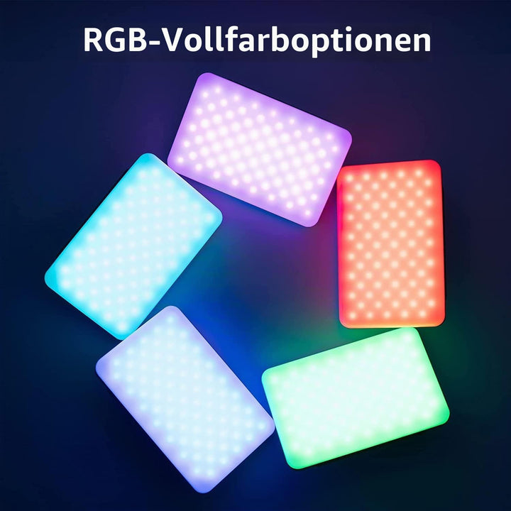 VILTROX RGB LED Panel Licht auf Kamera Fotografie Videolicht 2600K-6800K dimmbare Video Beleuchtung