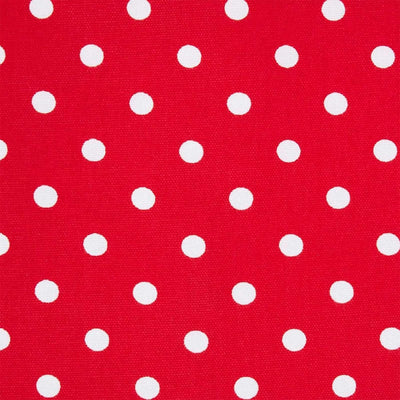 Homescapes Kindervorhang Mädchen Kinderzimmer Ösenvorhang Dekoschal Polka Dots 2er Set rot weiss 137