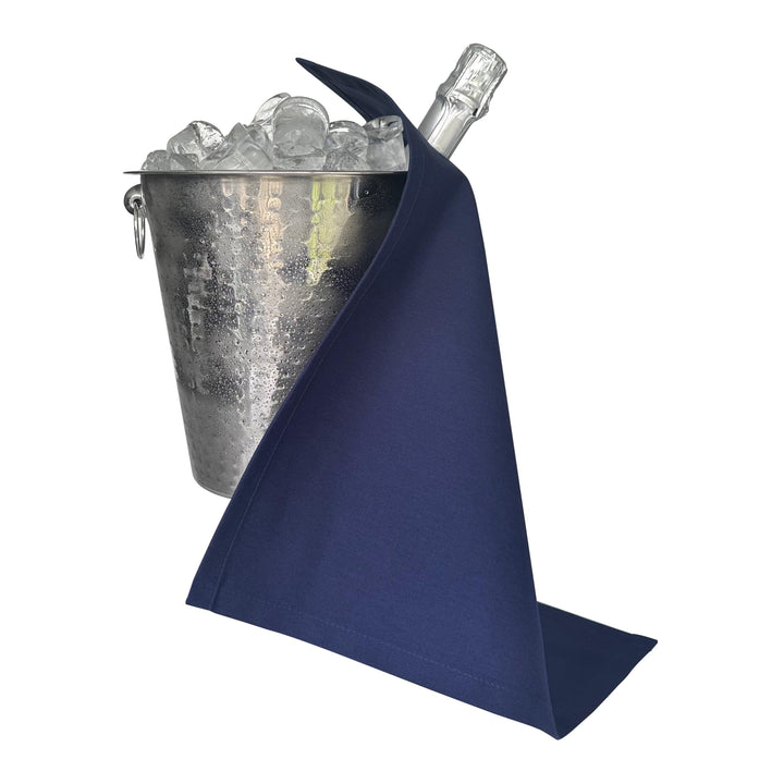 Original Collection, Flaschentuch für Eiskübel, Baumwolle, 42 cm, Eckloch, genähter Kreis (Königsbla