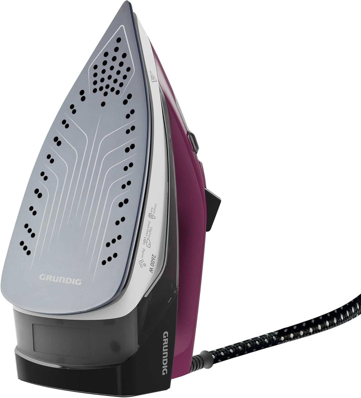 Grundig SI 6850 Dampfbügeleisen, Keramik, Violett/Grau/Weiss