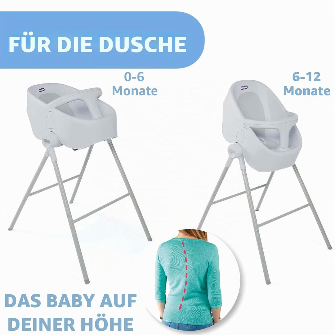 Chicco 00079117190000 Dusch/Wannensitz Bubble Nest, grau, grau