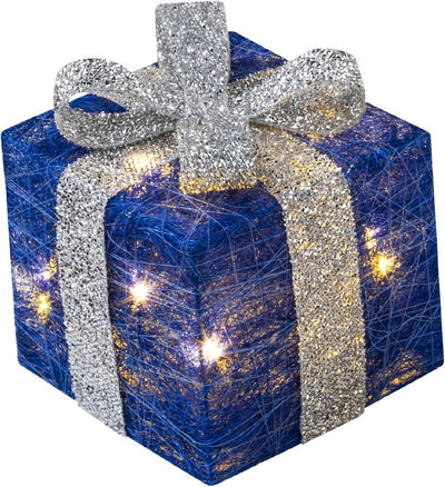 Bambelaa! 3er Led Deko Geschenke Weihnachten Leucht Boxen Timer Weihnachts Dekoration Weihnachtsdeko