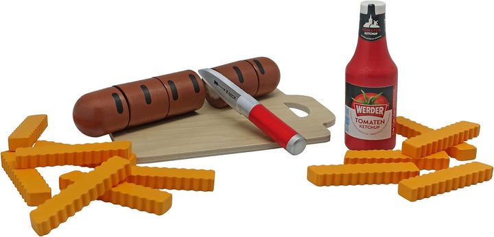 Tanner - Der kleine Kaufmann DEKO - Bratwurst mit Pommes und Ketchup, Bratwurst mit Pommes