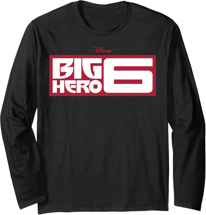 Disney Big Hero 6 Title Logo Langarmshirt