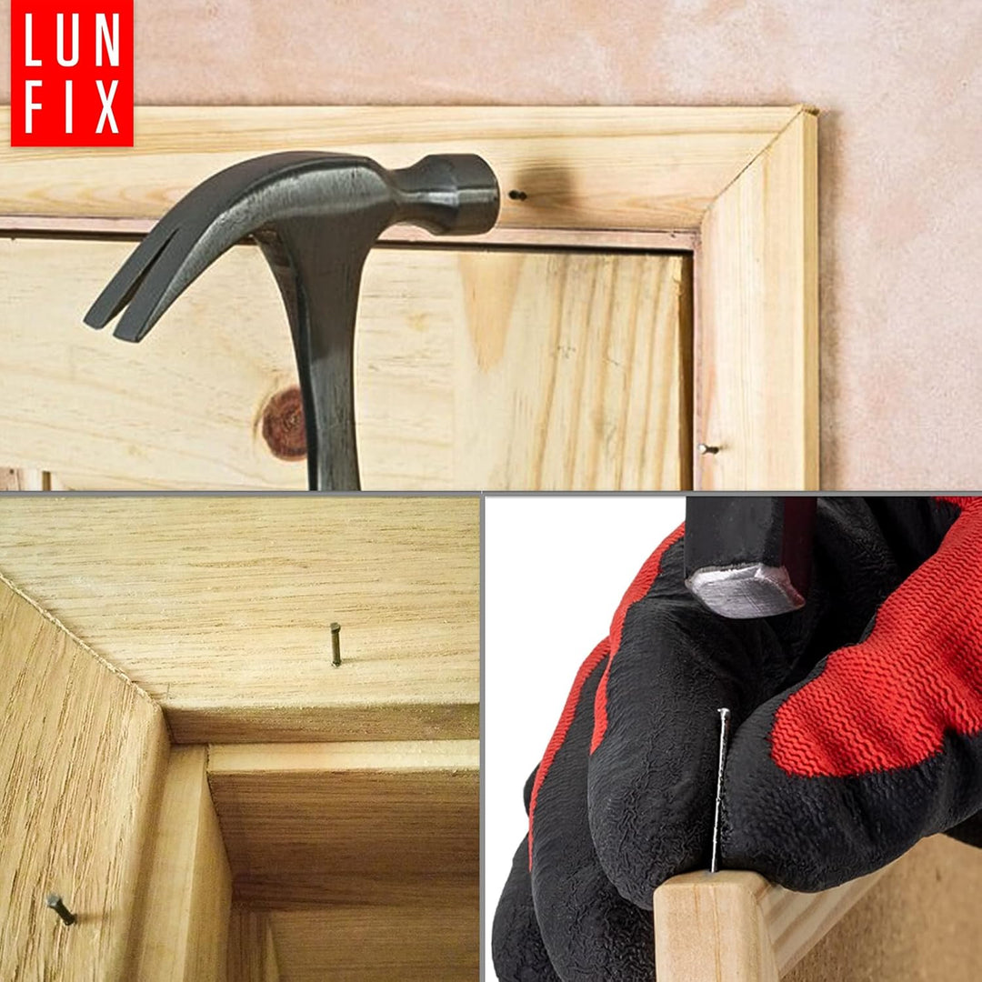 Lun Fix Stauchkopf Nägel 1,8 x 40 mm - 5kg | Holznägel für Bauarbeiten | Verzinkter Baunägel | Stahl