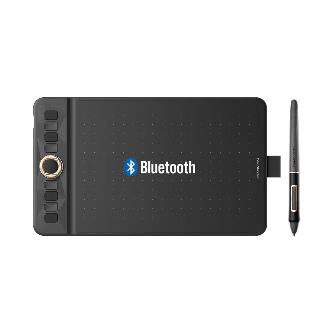 GAOMON WH851 Drahtloses Grafiktablett, Batteriefreier AP519 Digitaler Stift, 8 Programmierbare Druck