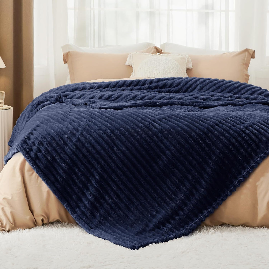 BEDSURE Kuscheldecke Flauschig Decke Fleecedecke – Weiche Warme Grobe Korddecke Gemütlicher Sofadeck
