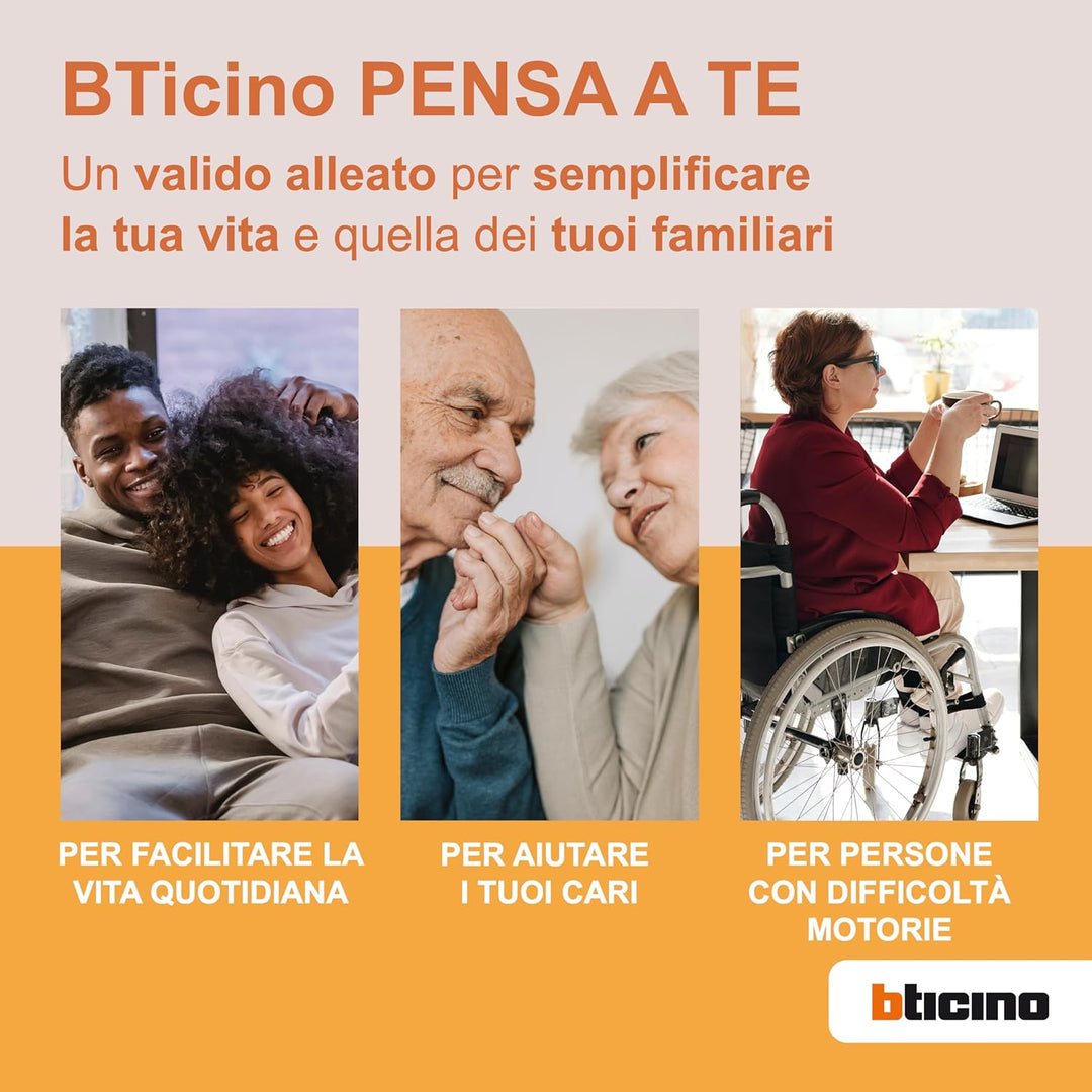Bticino 318913 Easykit Plus Video-Türsprechanlage für 1-Familienhaus, Plug-In mit 2 Drähten, 1 exter