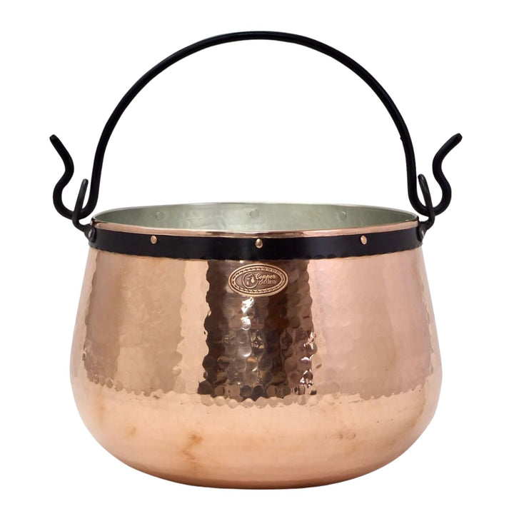 CopperGarden Kupferkessel 20 L mit Henkel I Robuster Kessel aus verzinntem Kupfer: Ideale Wärmeleitu
