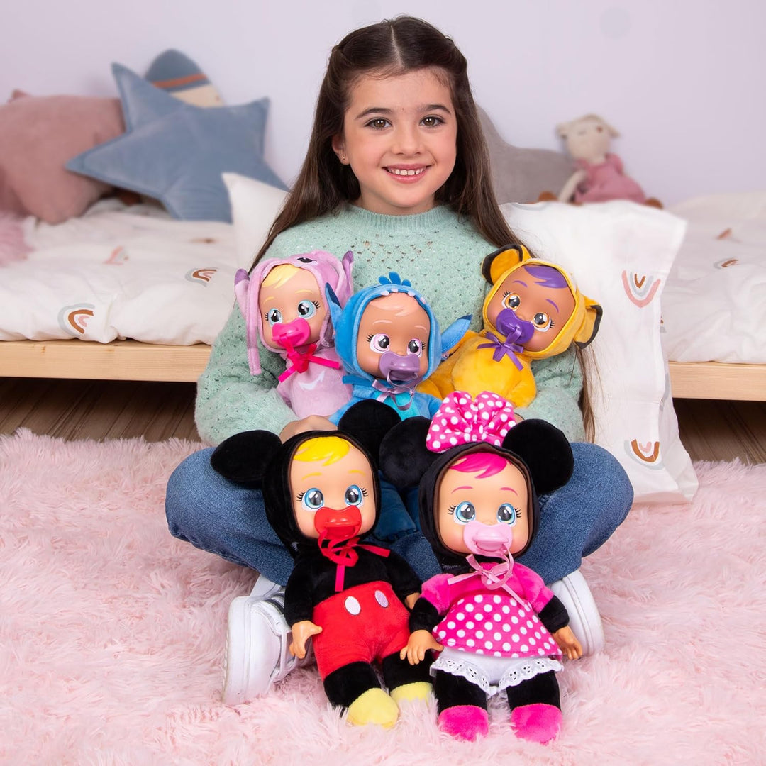 Cry Babies Tiny Cuddles Disney Stitch, Kuschelig weiche Plüschpuppe, Trägt einen Charakteristischen