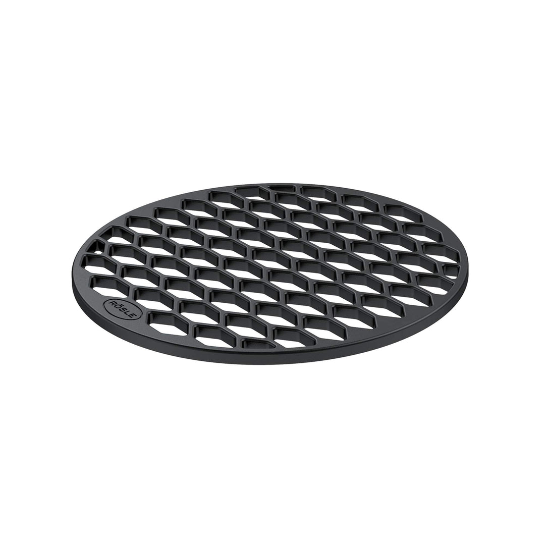 RÖSLE VARIO Grillrost RS, Hochwertiger Grillrost aus emailliertem Gusseisen, Grillbranding, 30 cm