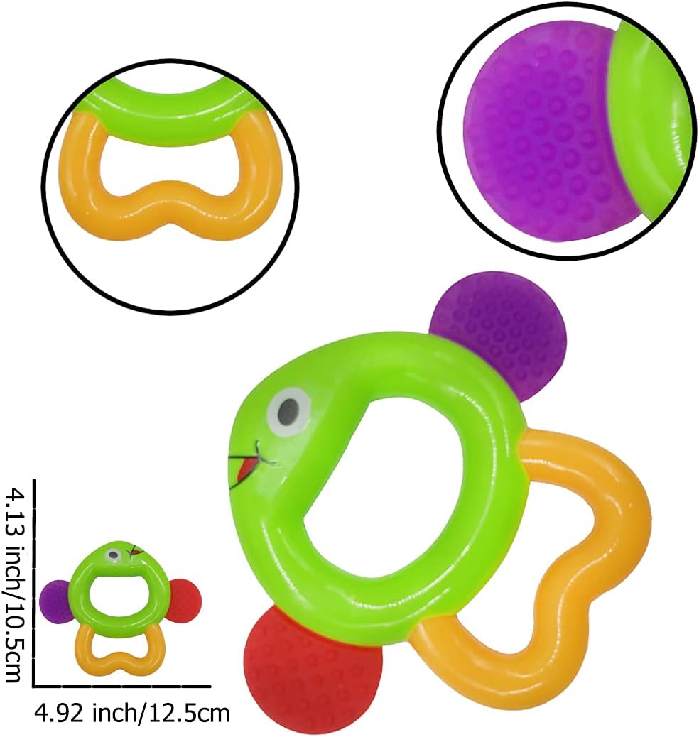 fiouni Baby Rassel Beissring Spielzeug Set Babys Erste Rasseln Babys Erstes Spielzeug Geschenkset fü