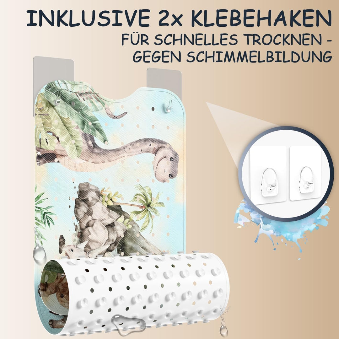 Badewannenmatte Kinder rutschfest [100x40cm] - Antirutschmatte Badewanne BPA frei - Badematte Kinder