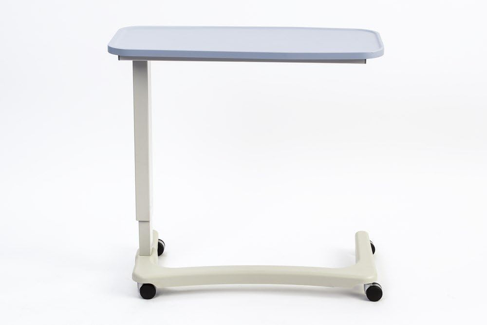 NRS Healthcare NRS EasyLift Overbed/Over Chair Tisch Modern Blue N43577 Höhenverstellbar - Gebogener