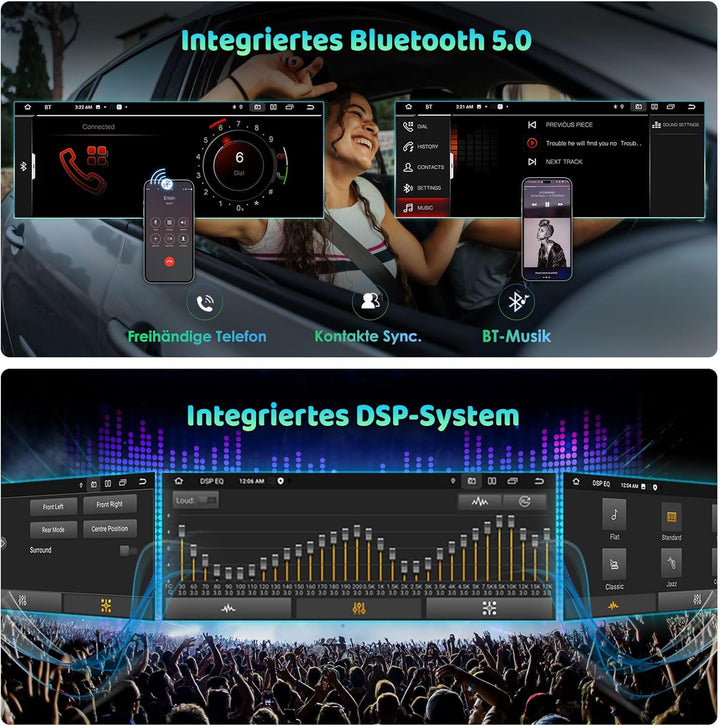 Erisin 10,25 Zoll 4GB+64GB Android 12 Autoradio Bluetooth IPS Bildschirm GPS Navi für Mercedes Benz