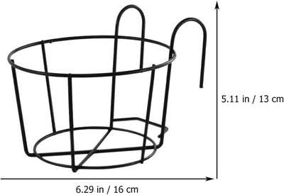 Cabilock 5 Stücke Blumentopf Halterung Balkongeländer Balkon Blumenständer Rack Pflanzkasten Balkonk