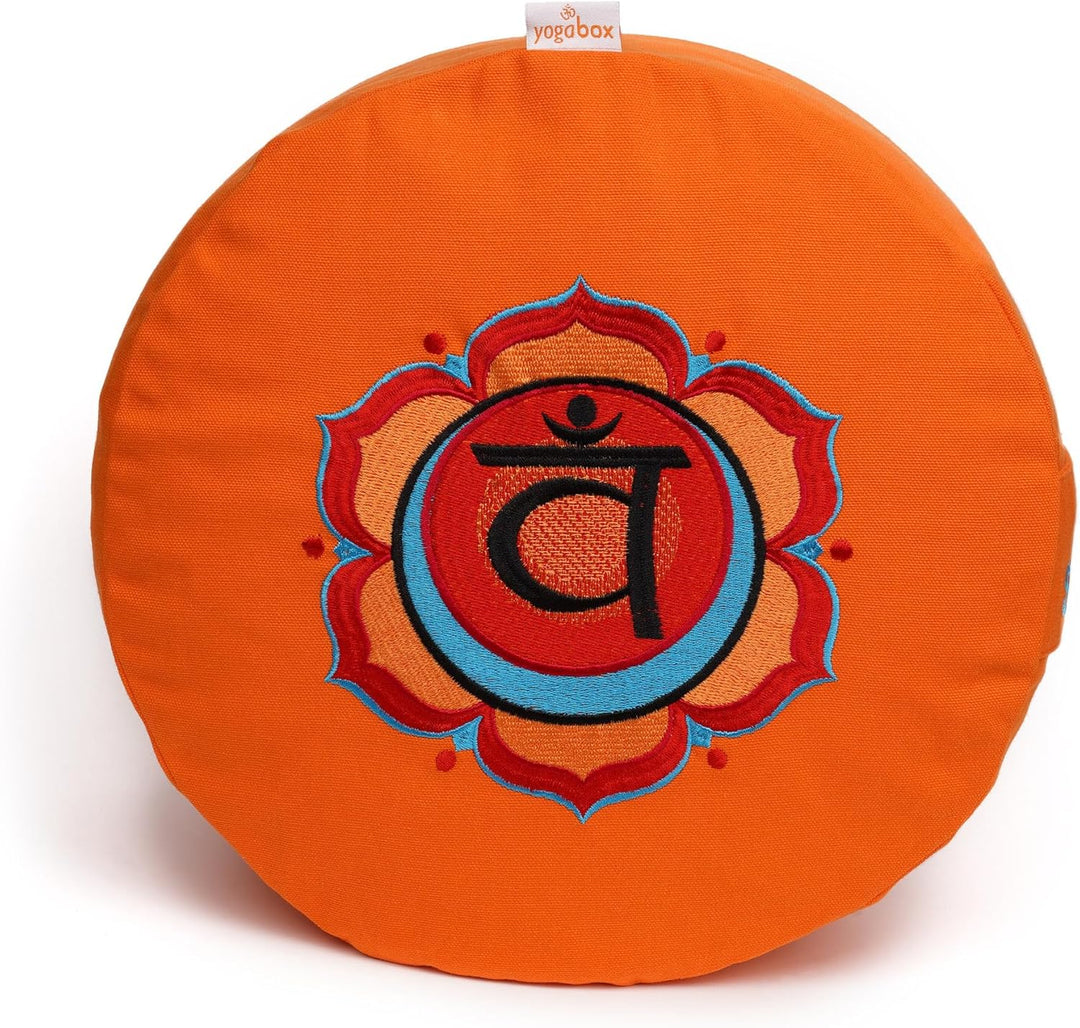Yogabox Meditationskissen Glückssitz Chakra, 2.Chakra Sakral-Chakra (Swadhisthana) / orange Orange (